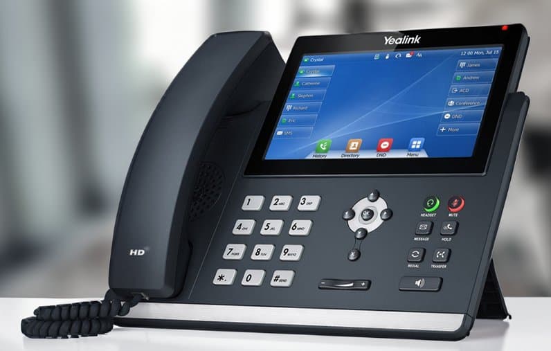 Yealink touchscreen VoIP desk phone